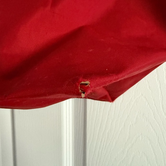 Longchamp Red Tote with Brown Handles - Picture 9 of 10